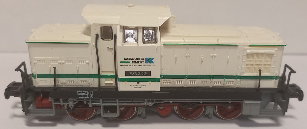 G&uuml;tzold Werklok 006 Karsdorfer Zement&nbsp; SAMMLERWERT ca. 80€ - 100€&nbsp; Baujahr: 1991
