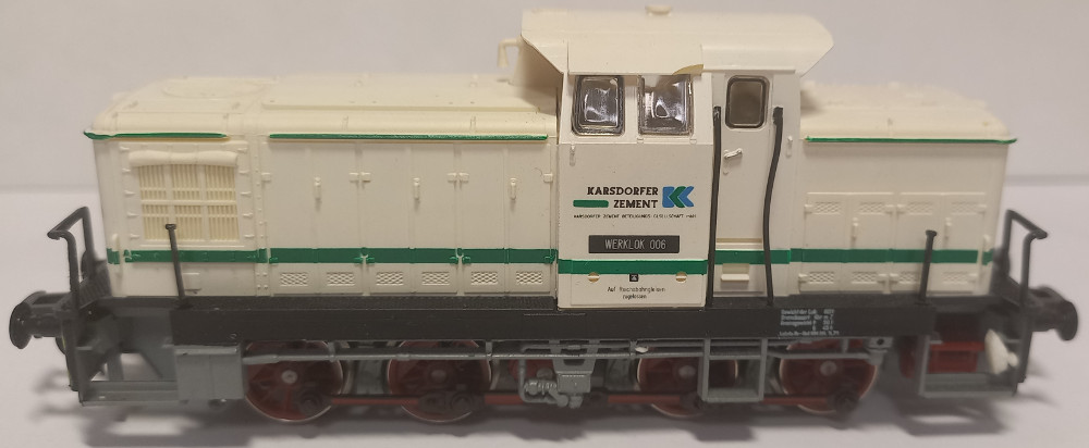 G&uuml;tzold Werklok 006 Karsdorfer Zement&nbsp; SAMMLERWERT ca. 80€ - 100€&nbsp; Baujahr: 1991
