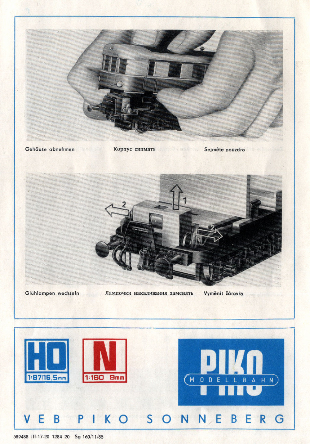 PIKO Beiwagen VB 145 029 Deutsche Reichbahn&nbsp;&nbsp;